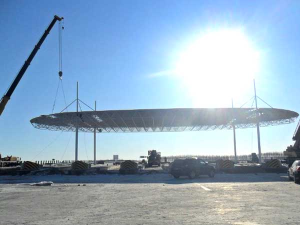 北票加油站网架案例